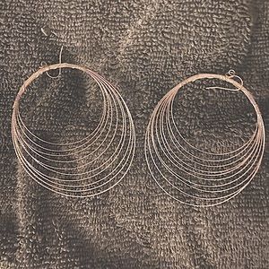Giant Multi-Wire Hoop Earrings